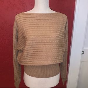 Women’s camel colored sweater size small NWT Laundry by Shelli Segal